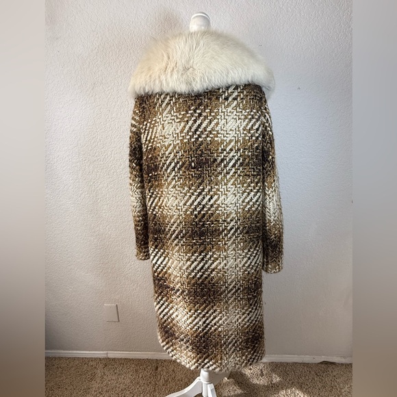 Vintage Fur Collar Penny Lane Coat  Medium - Picture 3 of 9